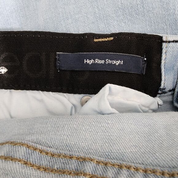 CALVIN KLEIN Jeans High Rise Straight Womens Plus Size 20W Distressed - Picture 5 of 7